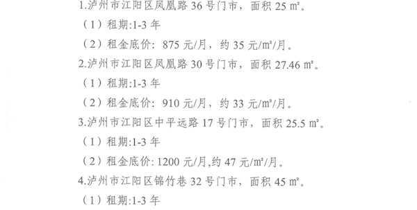 文旅集团2026年第一批招租公告